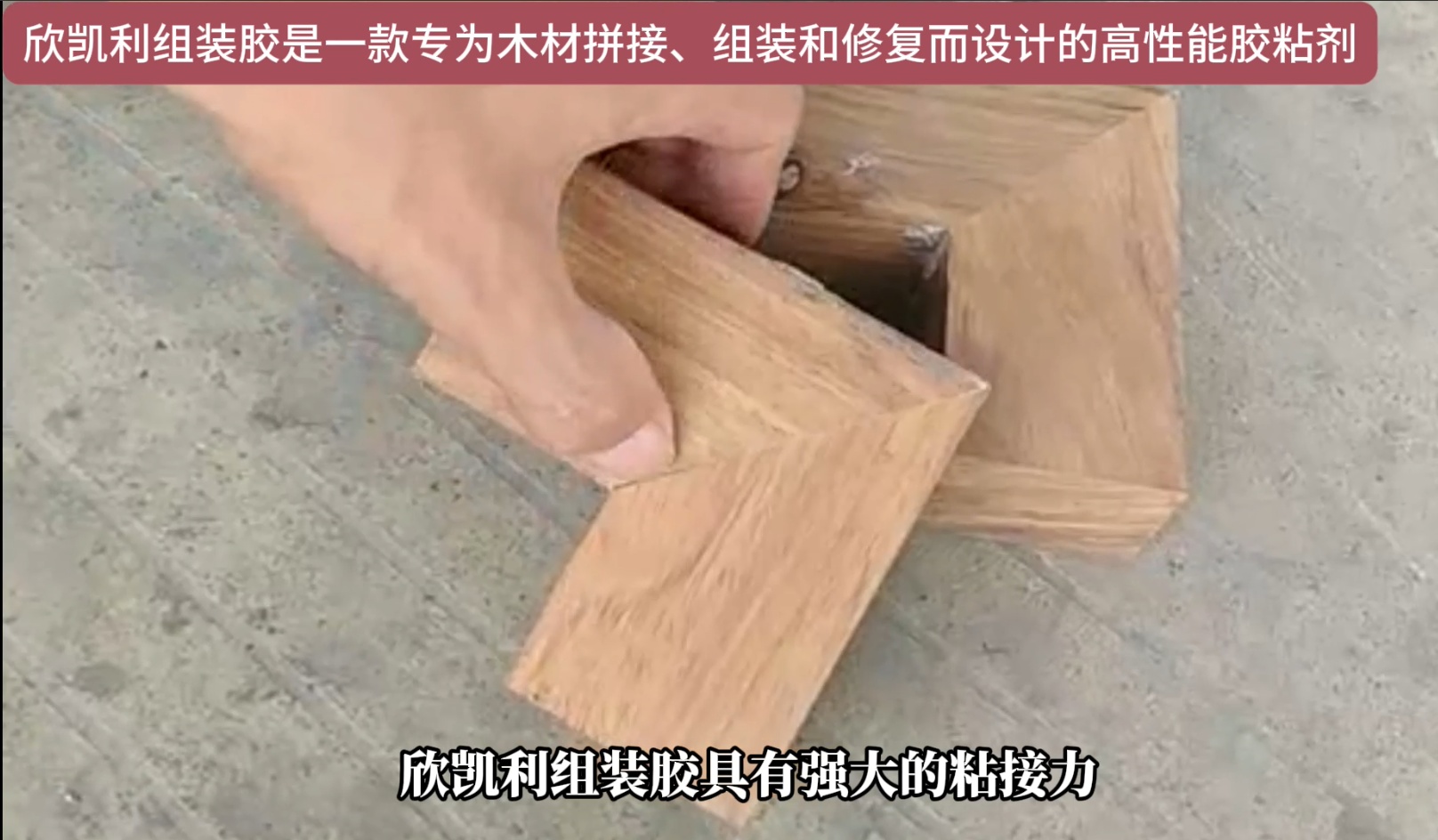 欣凱利組裝膠適用于多種木材的粘接，包括但不限于硬木